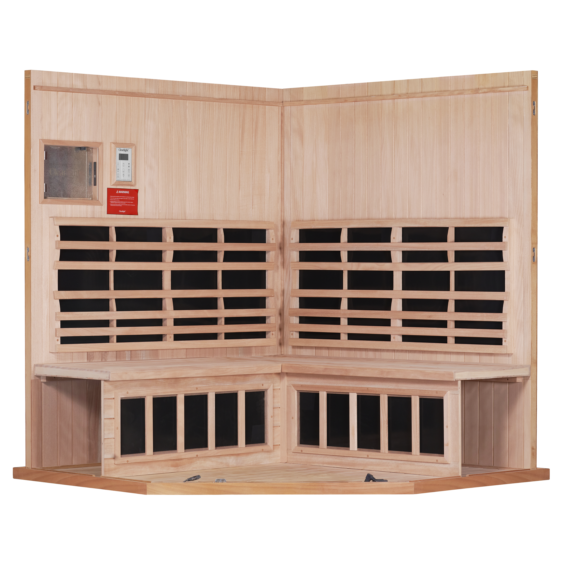 Sanctuary Corner 4 Person Sauna | Okoume Pro | EU Plug