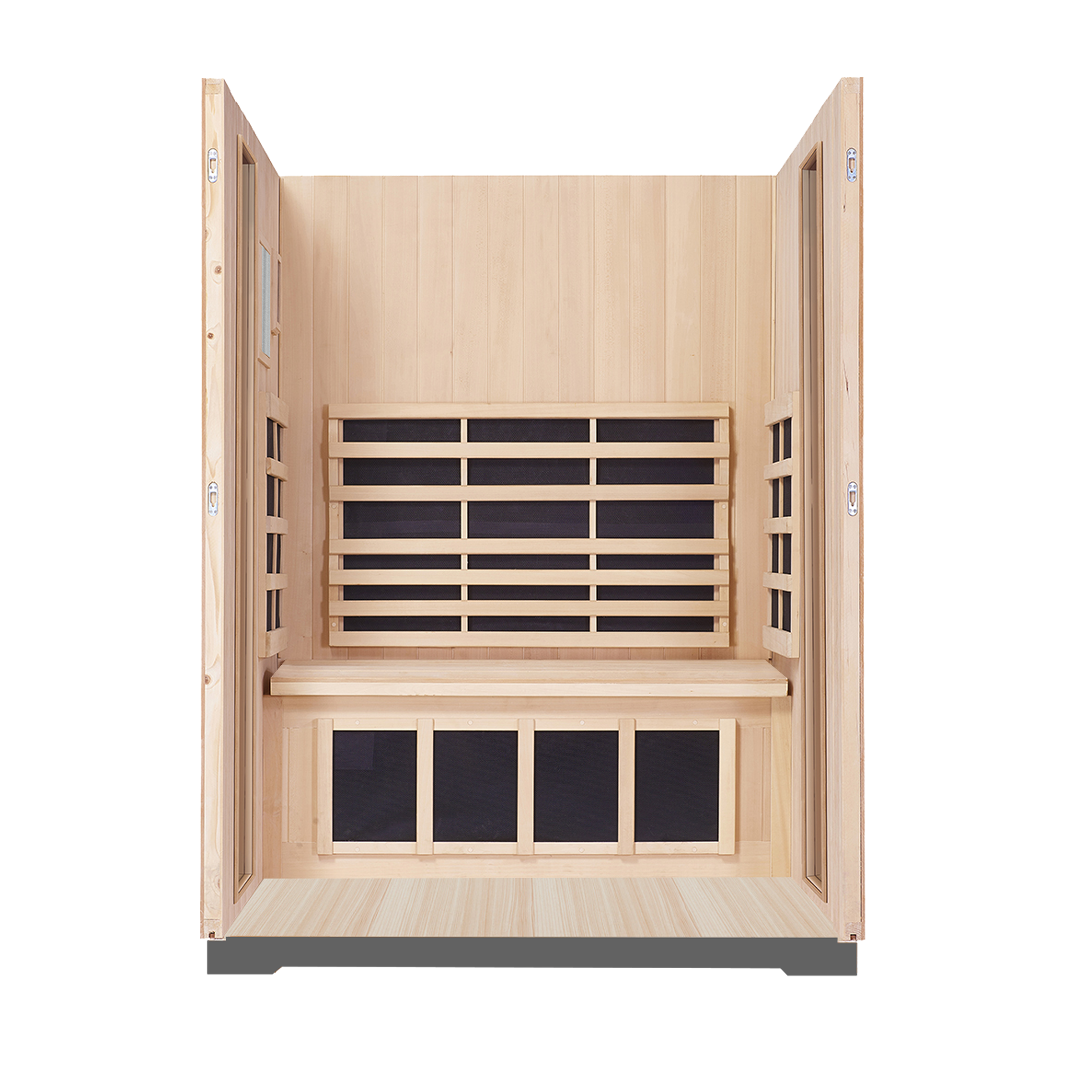 Sanctuary Outdoor 2 Person Sauna | Okoume | EU Plug