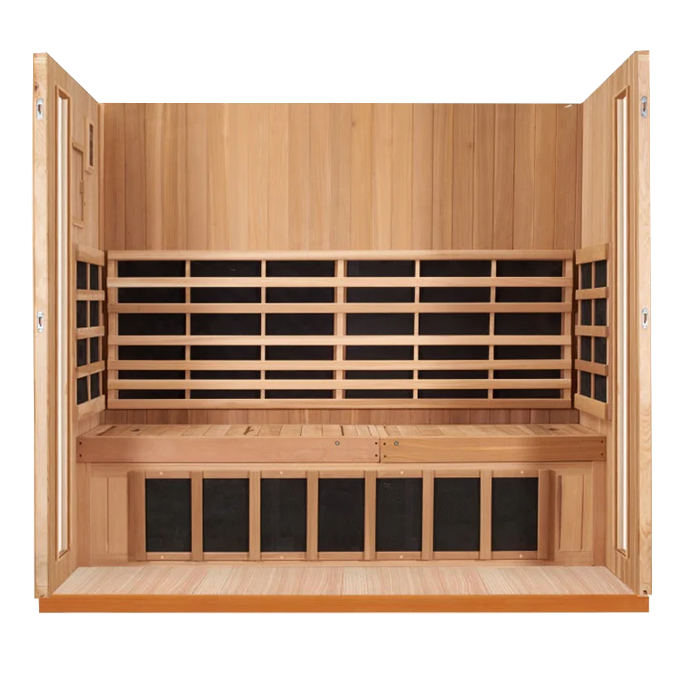 Sanctuary Outdoor 5-Person Sauna | Okoume | EU Plug