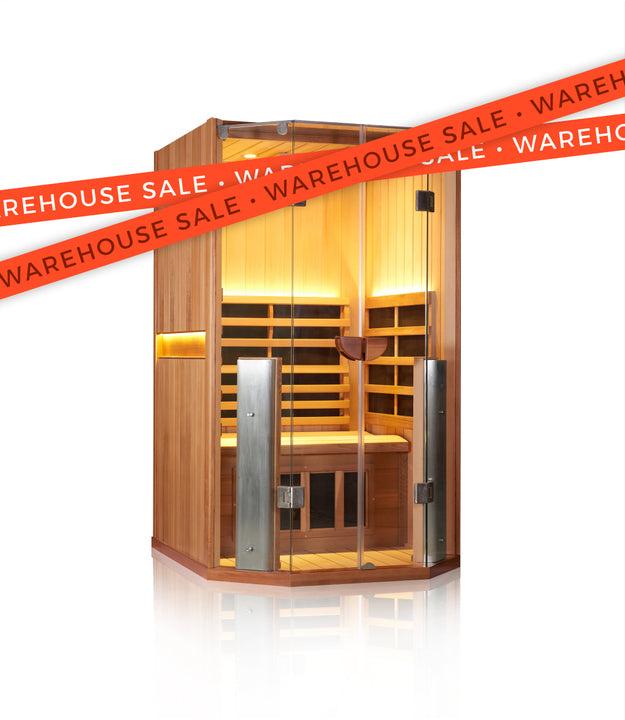 Santuário Sauna para 1 pessoa | Okoume | EU Plug
