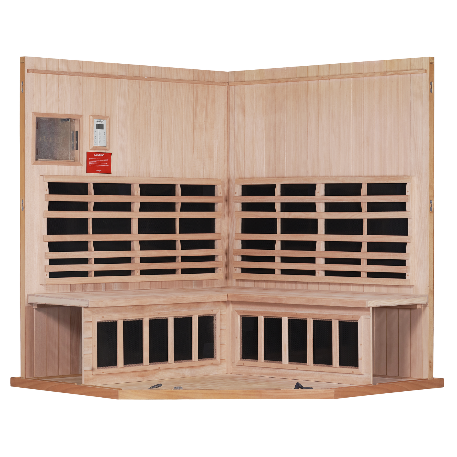 Sanctuary Corner 4 Person Sauna | Okoume Pro | EU Plug