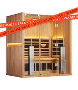 AUSLAUFMODELL | Sanctuary 3 Personen Sauna | EU Plug | Zedernholz