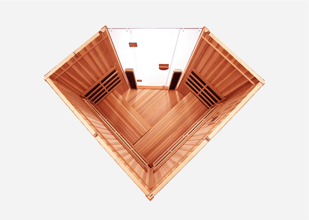Sanctuary Corner 4 Personen Sauna | Okoume Pro