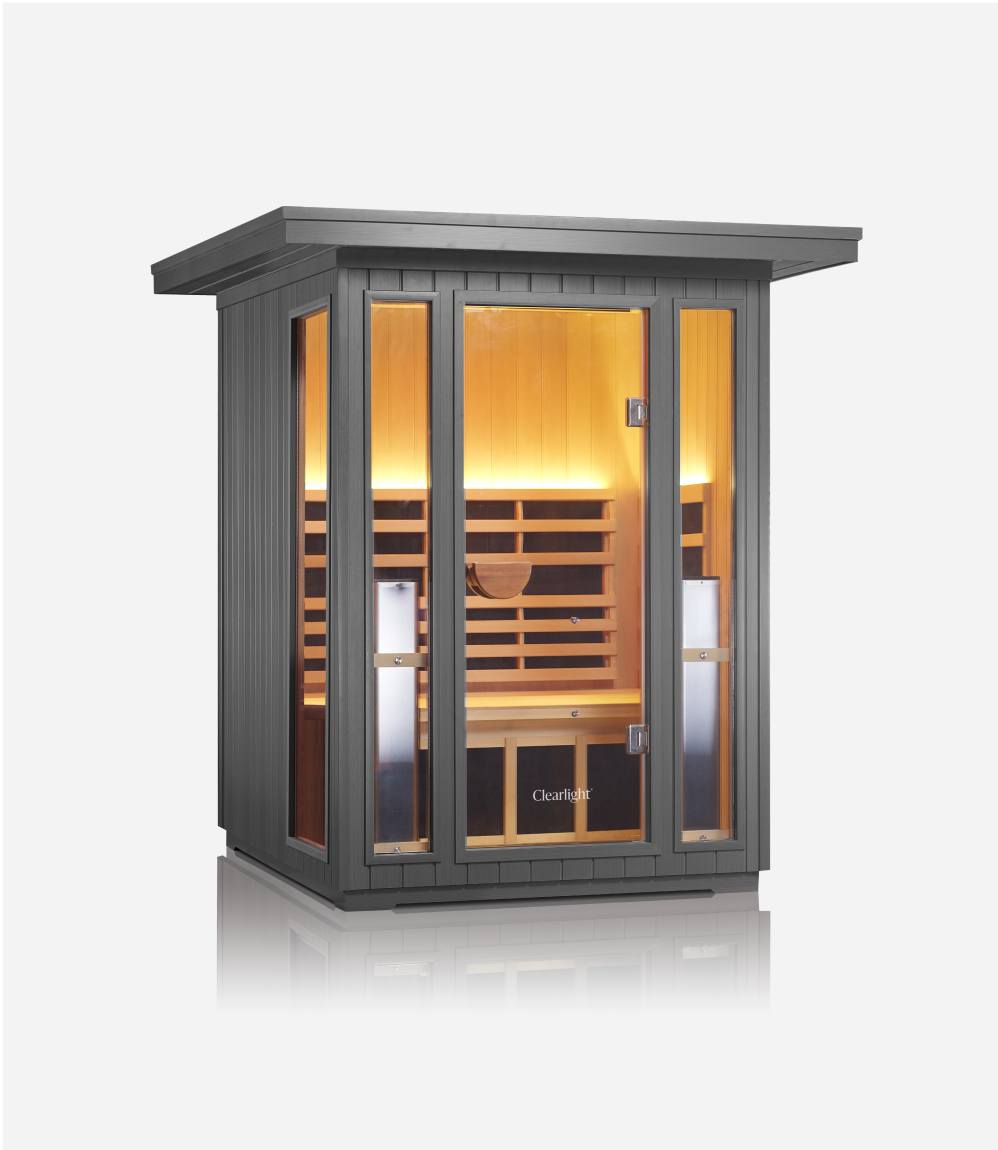 Sanctuary Outdoor 2 Person Sauna | Okoume | EU Plug